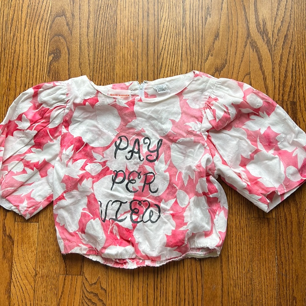 Vintage David Warren crop top